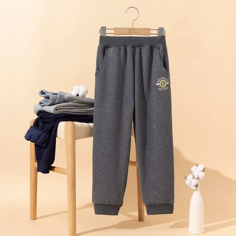 Top Quack Roupas Infantis Calças de Lã Infantil Outono Inverno Novos Produtos Meninos Grandes Calças Esportivas Engrossa