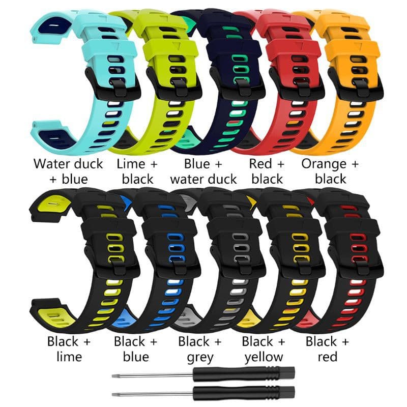 Pulseira Silicone Fivela Aço Para Substituição 735xt / / 230 / 235