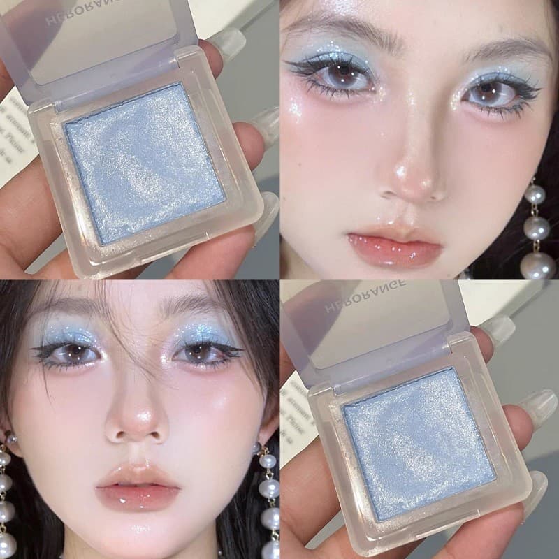 Bebê diamante azul sombra ~ legal pequeno fumado hortelã azul paleta de sombras verde monocromático Strobe Premium