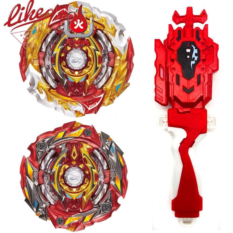 Beyblade Explosão Chama B-172 Mundo Spriggan Super King Com LR Spark Lançador Guiador Conjunto Brinquedos Para Crianças