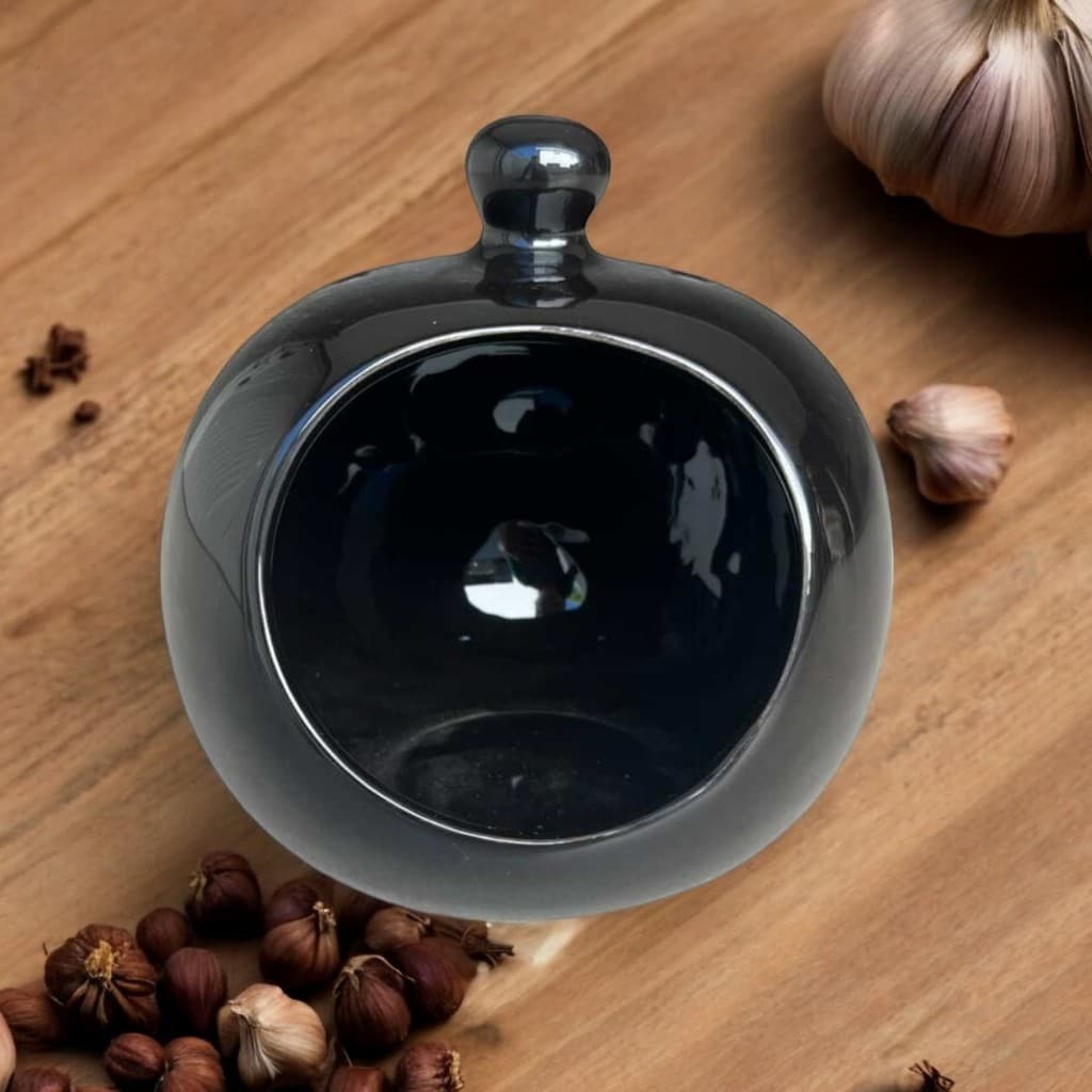 Porta Cebola , Alho de Ceramica Liso  Grande
