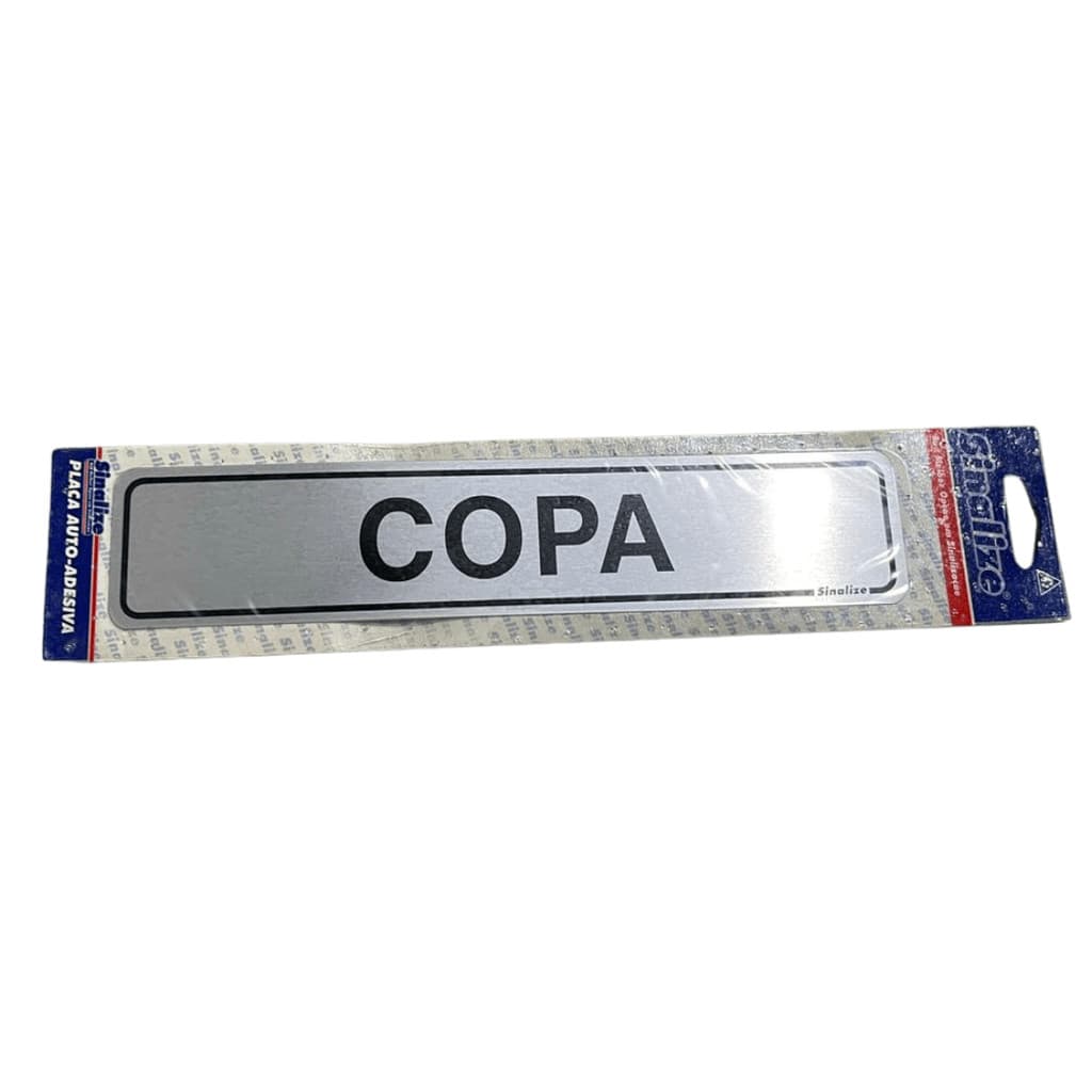 Placa Sinalize Copa 5x25cm