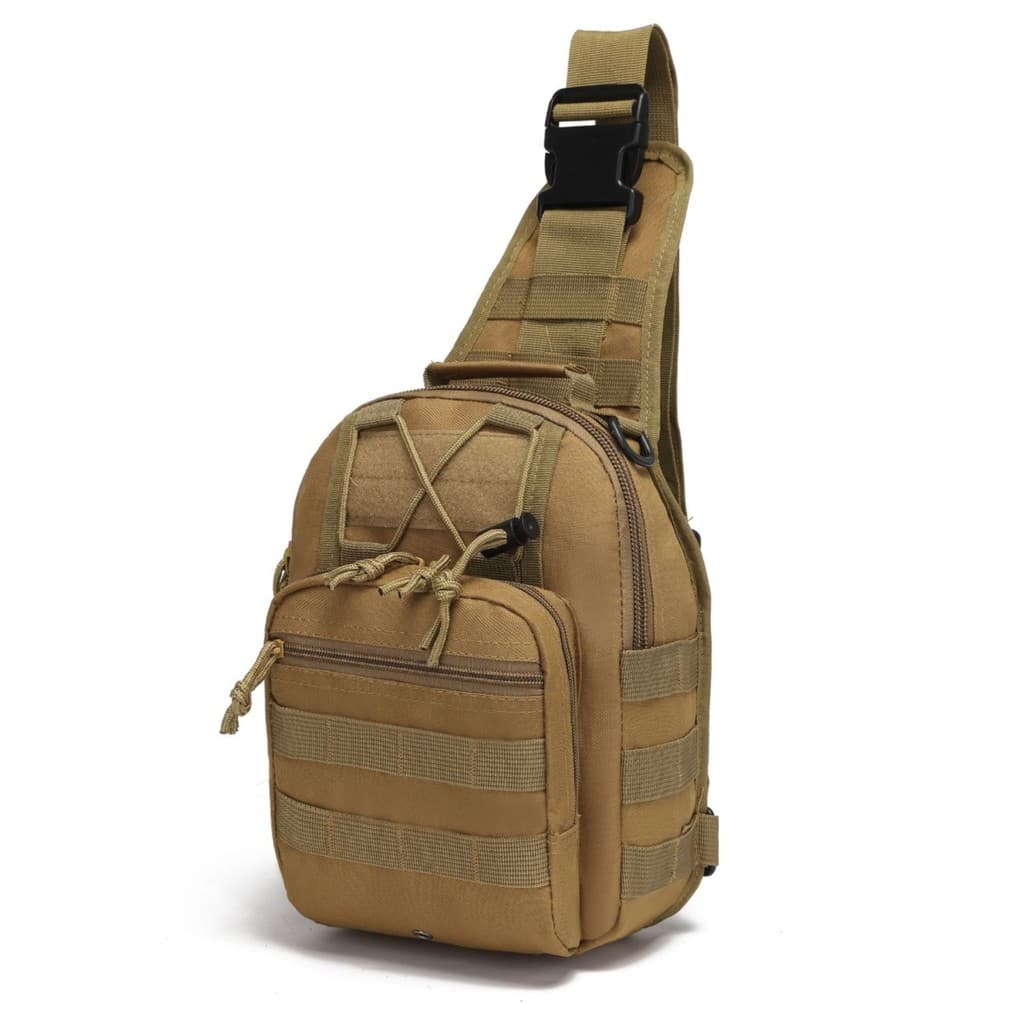 Bolsa de peito pequena tática camuflada, bolsa de ombro para ciclismo, ventilador militar, montanhismo ao ar livre, bols