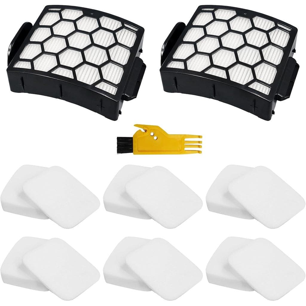 Filtros de Substituição UV900 para Aspirador Vertical Shark Performance Lift Away UV850 UV900 DuoClean, 2 Filtros e 6 Fi