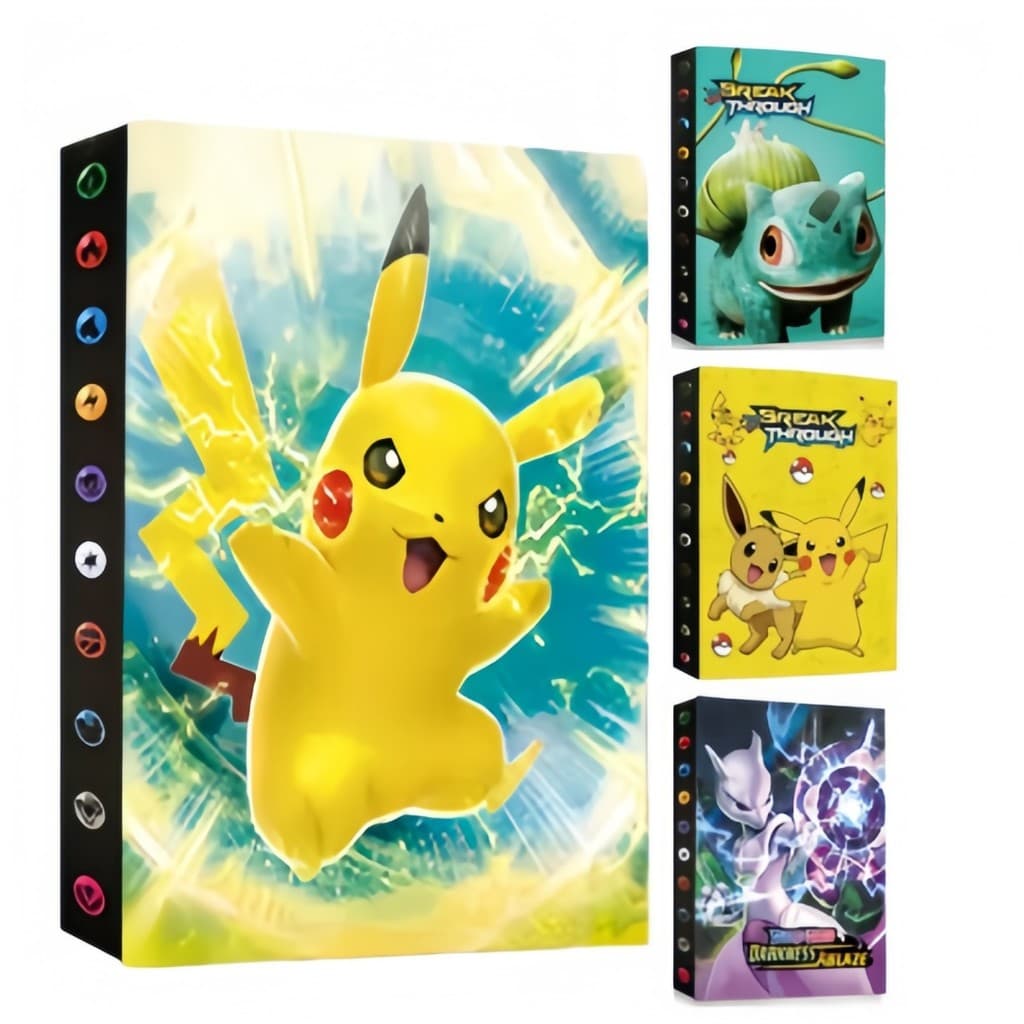 Pokémon Pikachu Mewtwo Álbum Porta Cartas 240 TCG Presente infantil Pronta Entrega BR