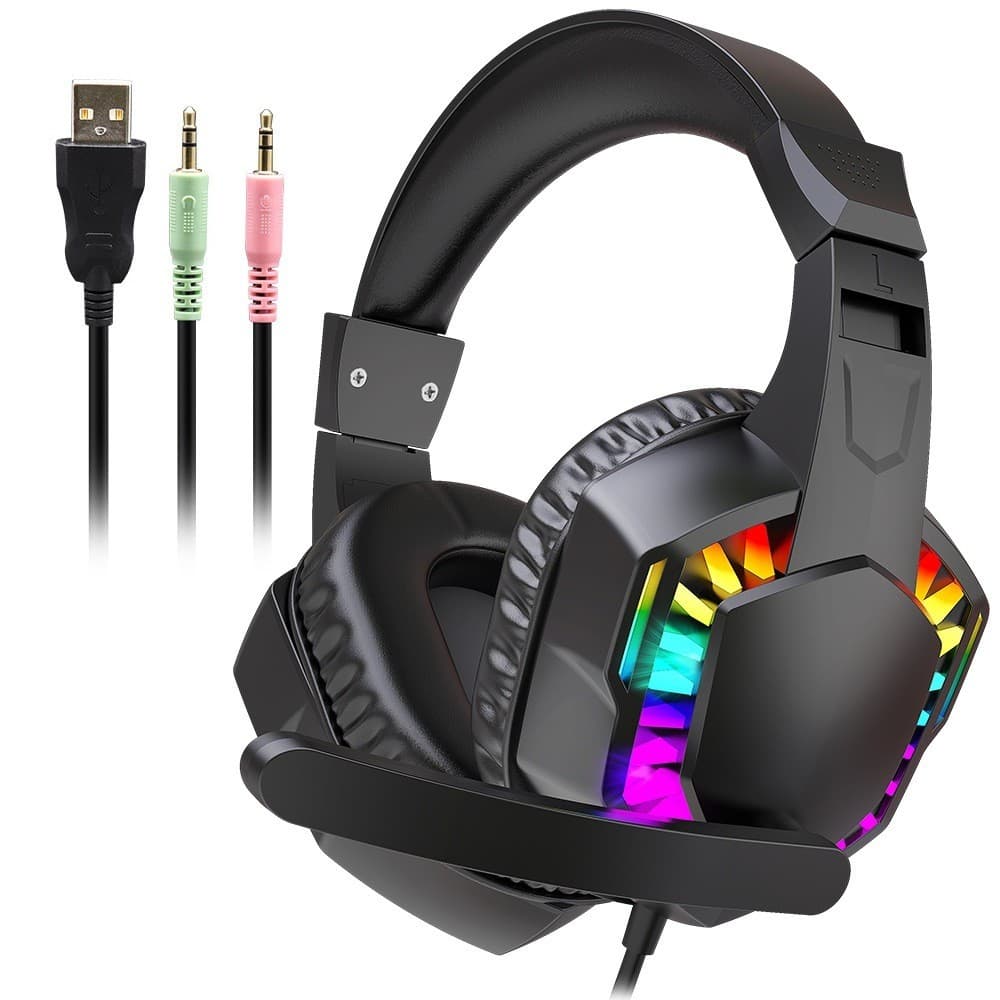 Headset Headphone Fone de ouvido gamer com microfone para PS4 console de jogos