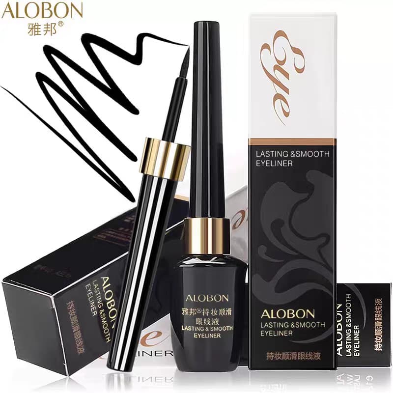 Yabang Delineador líquido à prova d'água duradouro, 8ml, ponta dura, secagem rápida, resistente ao suor, caneta para ini