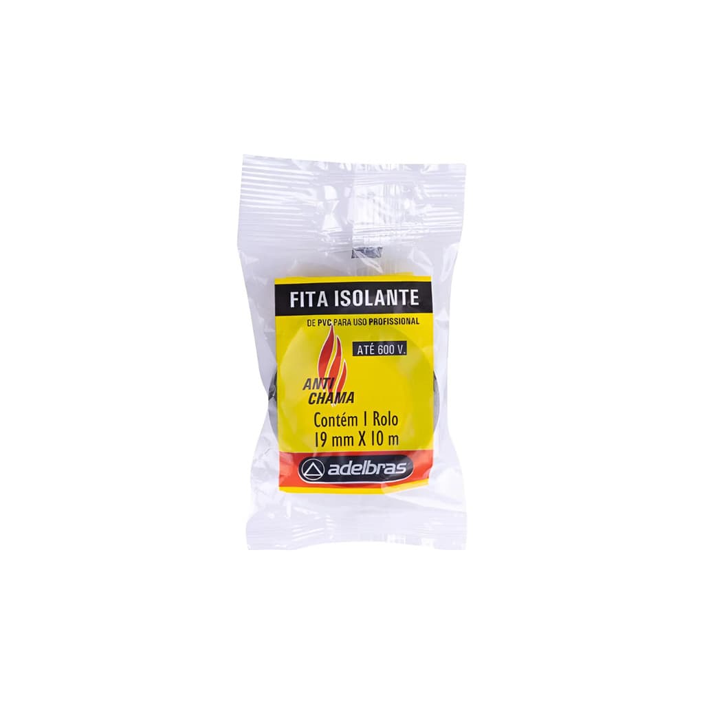 Kit 10 Fitas Isolantes Alta Resistência 19mmx10m Adelbras