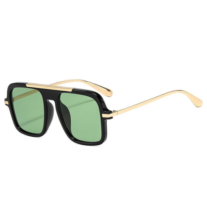 Óculos de Sol Punk Masculinos e Femininos, Estilo Vintage Steampunk, Óculos de Sol Quadrados UV400, Óculos de Condução M