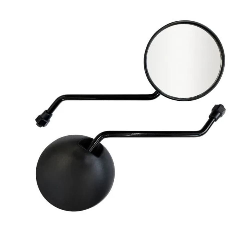 Par Retrovisor Redondo Universal para Moto, Scooter e Bicicleta Elétrica | Rosca M8 (8mm)