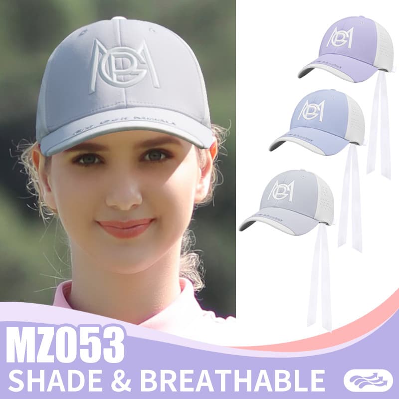 Boné de golfe PGM feminino, novo estilo, guarda-sol, respirável, protetor solar, chapéu de sol para meninas, boné de bei