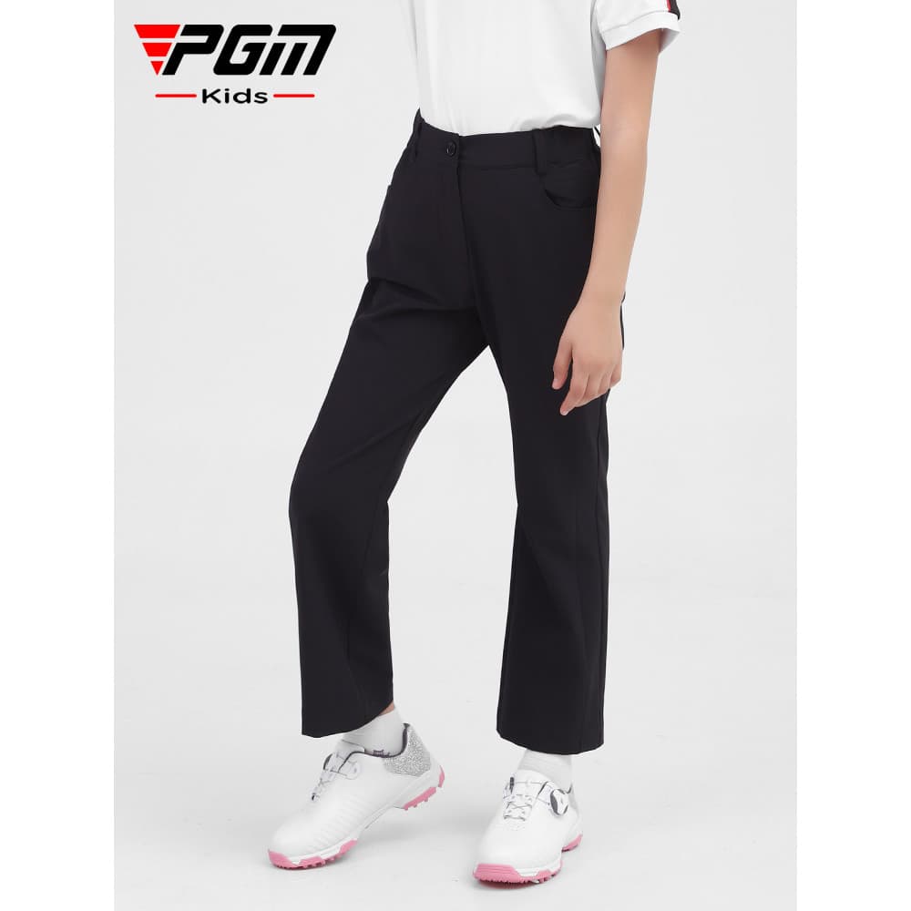 PGM calças de golfe infantis primavera verão meninas roupas esportivas calças largas juventude roupas infantis bola