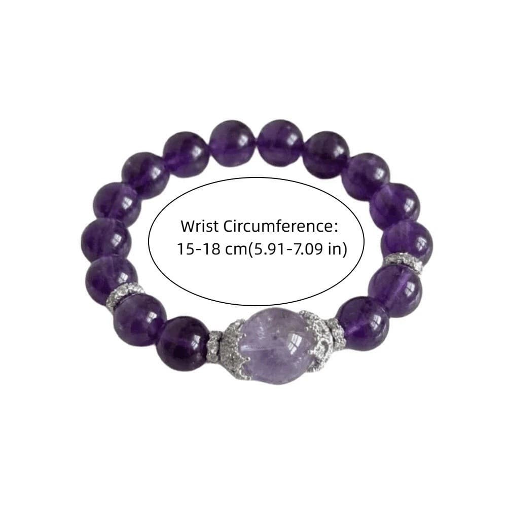Corrente De Mão De Cristal Roxo ADAMES , Pulseira De Contas Ajustáveis Suaves , Joias Requintadas Com Gradiente De Vidro