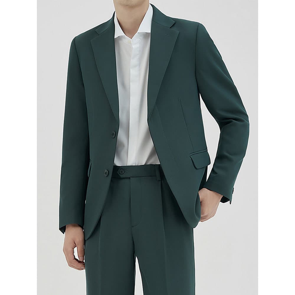 Terno casual de negócios casual terno jaqueta masculina topo versão coreana magro-ajuste padrinhos noivo vestido de casa