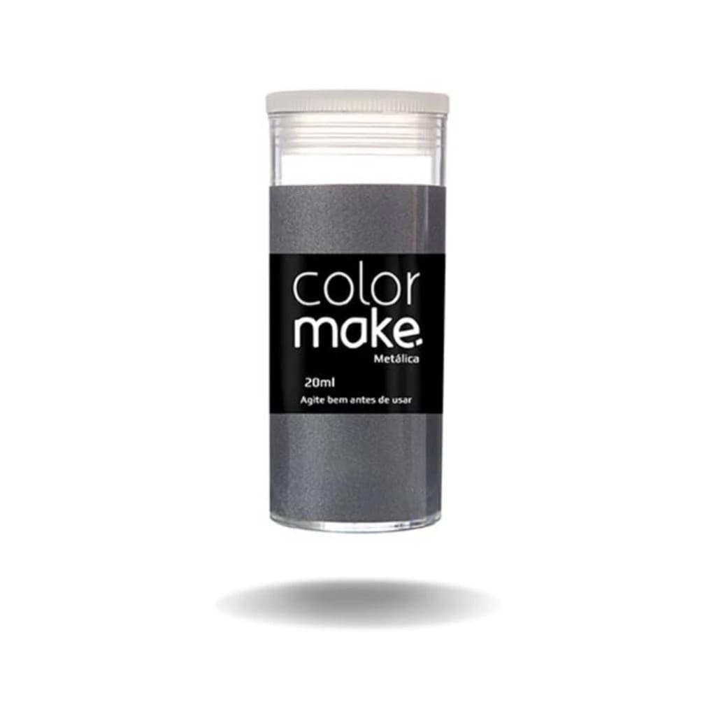 Tinta Metálica Prata Cremosa Colormake perfeita para Maquiagem Artística, Estátua, Corpo, Teatro