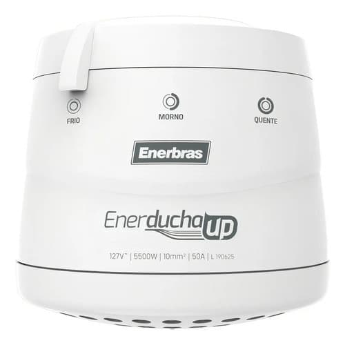 Chuveiro Elétrico Enerbras Enerducha Up 5500w Branco 220v Com Acessórios 5.5 Kw