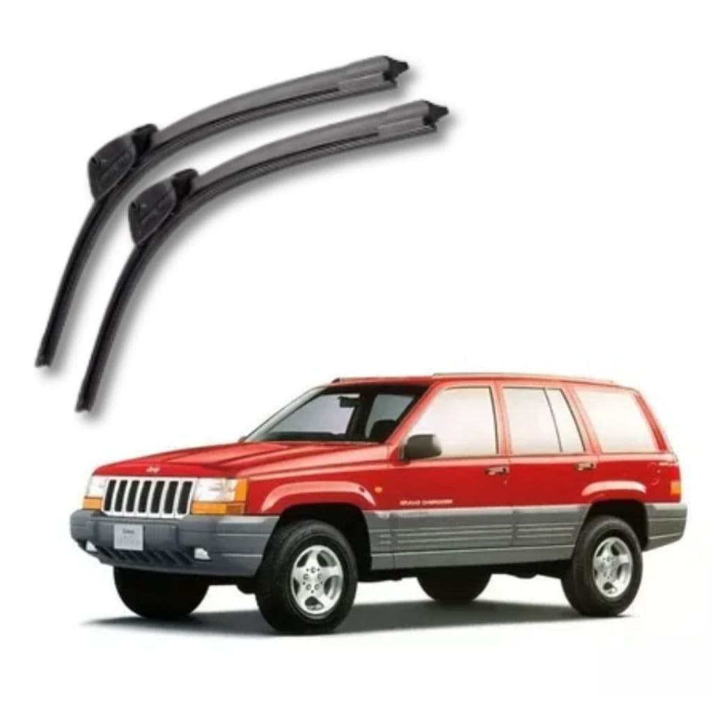 KIT PAR Palheta Limpador Parabrisa Silicone  PRONTA ENTREGA JEEP GRAND CHEROKEE 1993 ATÉ 2010