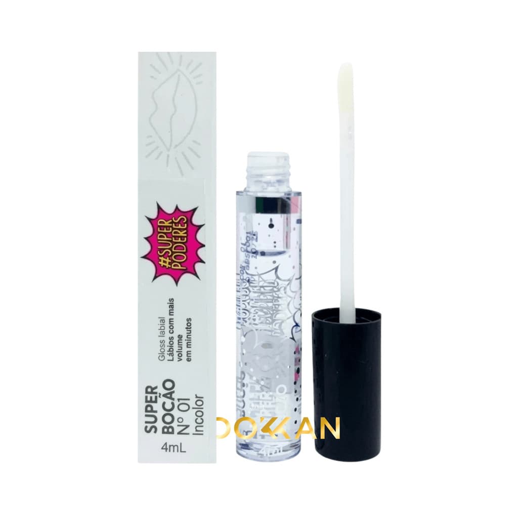 Gloss Labial Super Bocão Nº1 Incolor SuperPoderes 4ml