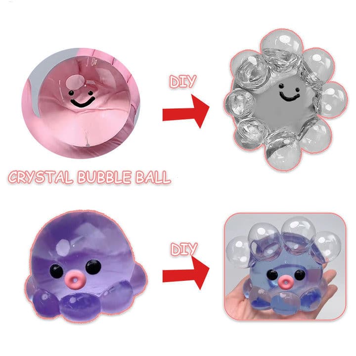 Polvo De Cristal Alívio Do Estresse Brinquedo Sensorial ASMR Squeeze Bolha Macia Estourando Fidget Para Crianças Adultos