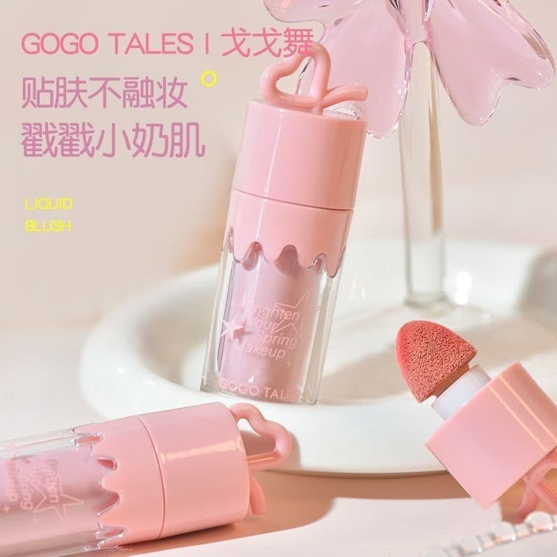 Gogo dança monocromático líquido Blush multiuso creme baixa saturação expansão psiquiatra cor diária luz maquiagem Rouge