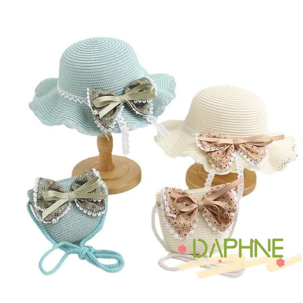 Chapéu De Sol Feminino DAPHNE , Lindo Infantil De Várias Cores , Palha Fashion De 2 A 8 Anos Para Praia