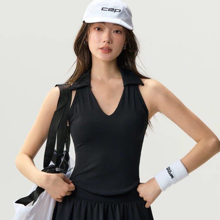 Novo estilo de secagem rápida colete esportivo feminino com almofada no peito Yoga Wear topo Pilates Fitness correndo se