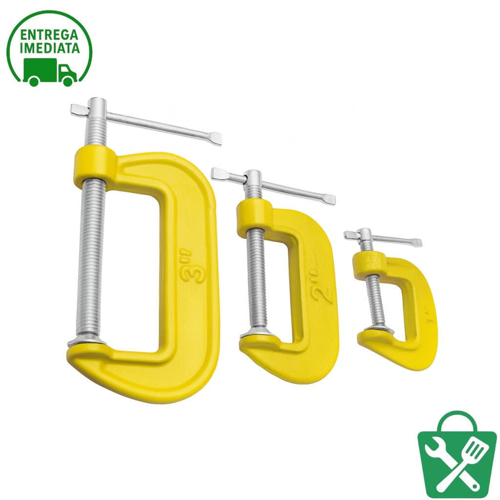 Kit 3 Sargentos de Alta Durabilidade – Envio Rápido para Todo o Brasil