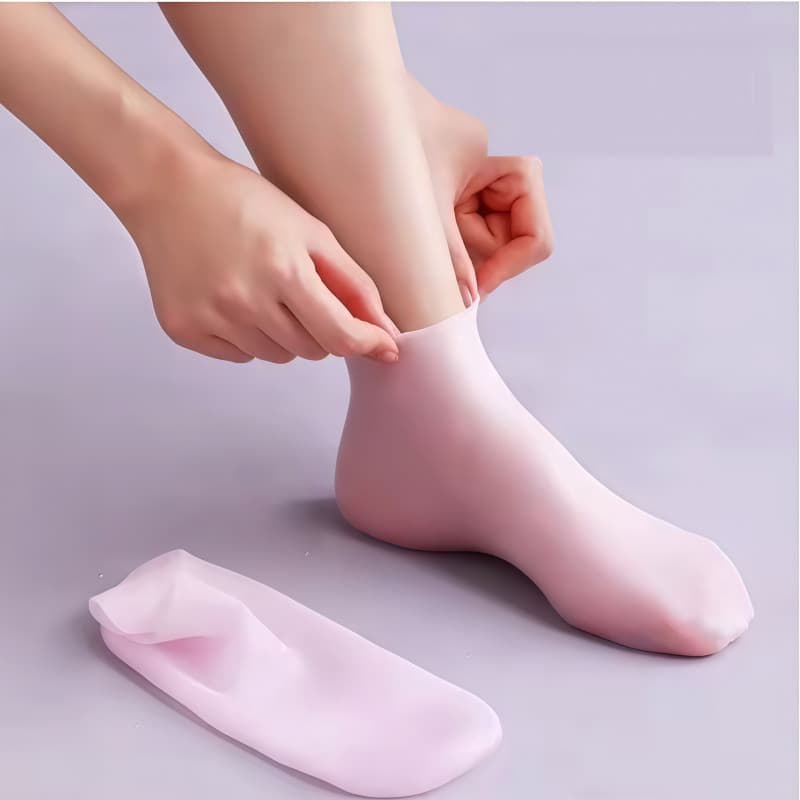 Meias e luvas de Silicone Hidratante Para Mãos e Pés – Anti‑Ressecamento e Rachaduras DONG