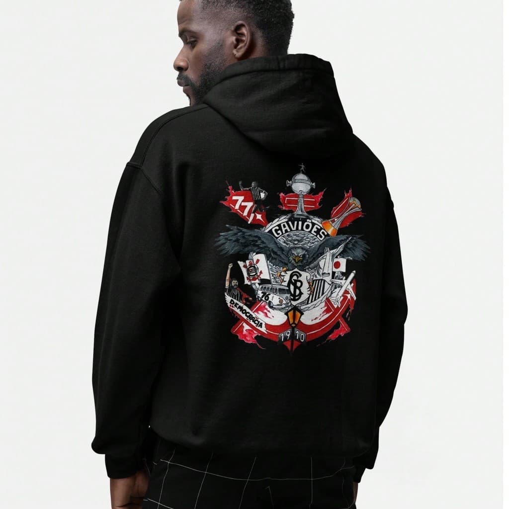 Moletom Masculino Feminino Unissex Blusa De Frio Corinthians Canguru Frente Costa Gaviões Timão
