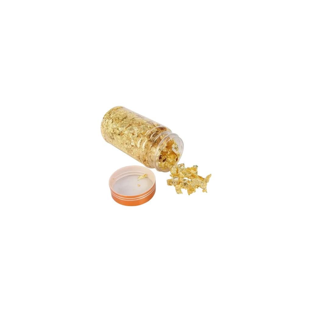Pote Dourado para Artesanato e Decoração de Unhas