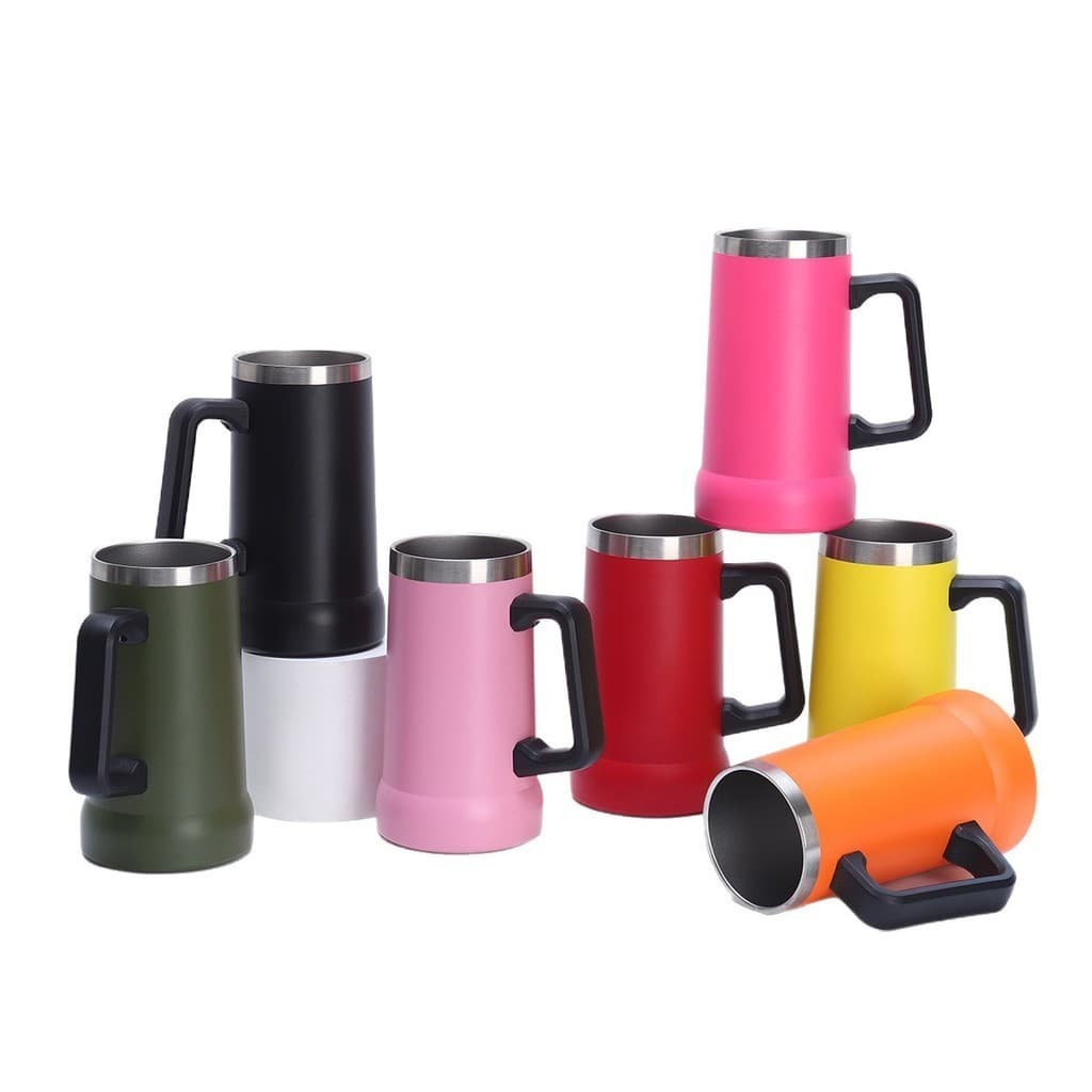 Copo 710ml Caneca Térmica Chopp Cerveja Camada Dupla Em Inox