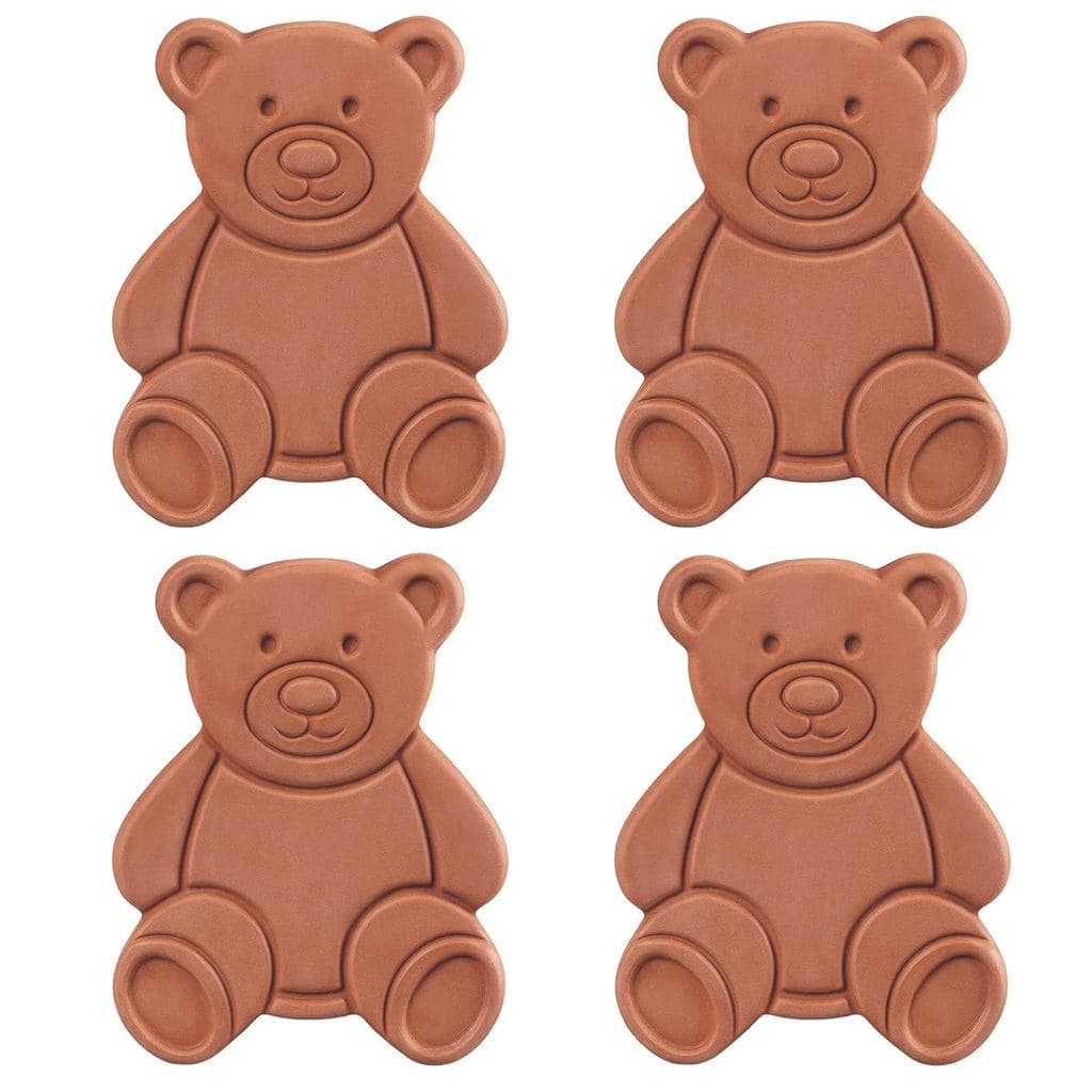 ZHLKHIOP 4-Pack Brown Sugar Bear, Terra Cotta brown Sugar Saver Disc, Brown sugar Keeper for Moisture Retention in Bakin
