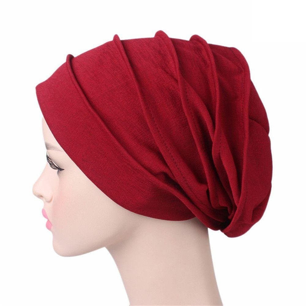 Turbante Feminino, Lenço para Dormir, Boné Anti-Queda de Cabelo, Turbante Macio
