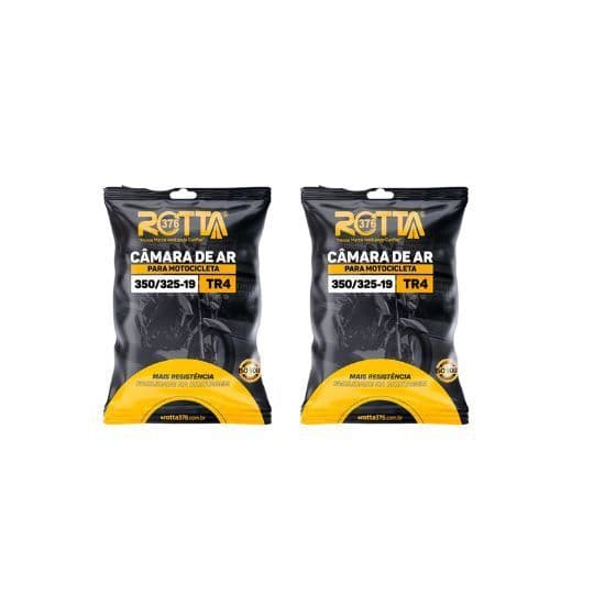 Kit 2 Câmara De Ar 350/325-19 Dianteira Bros e Cb 400 450 Valvula Tr4