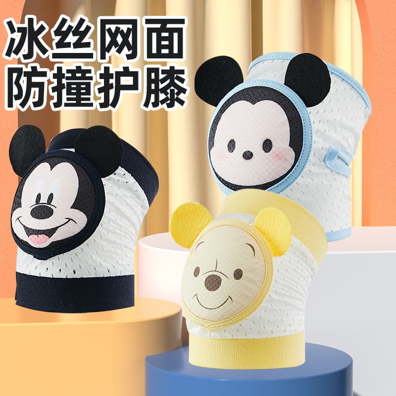 Disney crianças joelheiras verão estilo fino meninos meninas bebês rastejando joelheiras cotoveleiras bebê criança espor