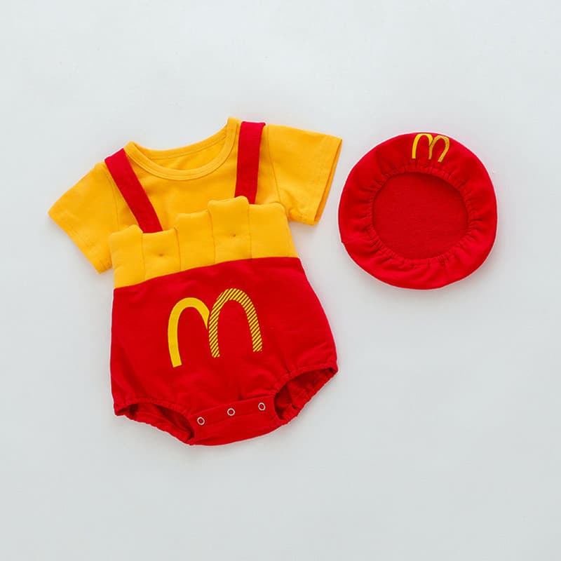Macacão de bebê verão versão coreana masculino feminino bebê estilingue macacão fino dos desenhos animados terno roupas