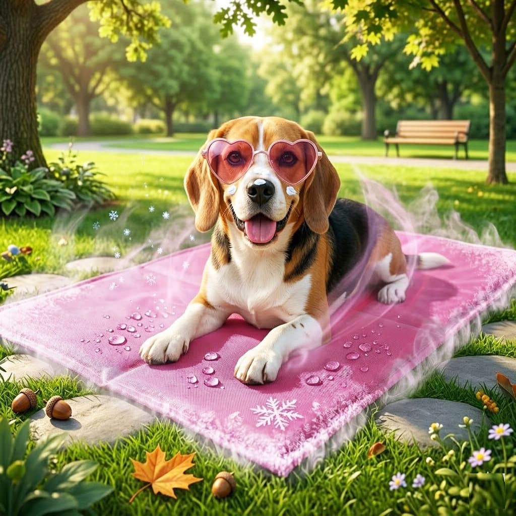Tapete Gelado Rosa 65X50cm Cachorro Lavavel M  Refrescante