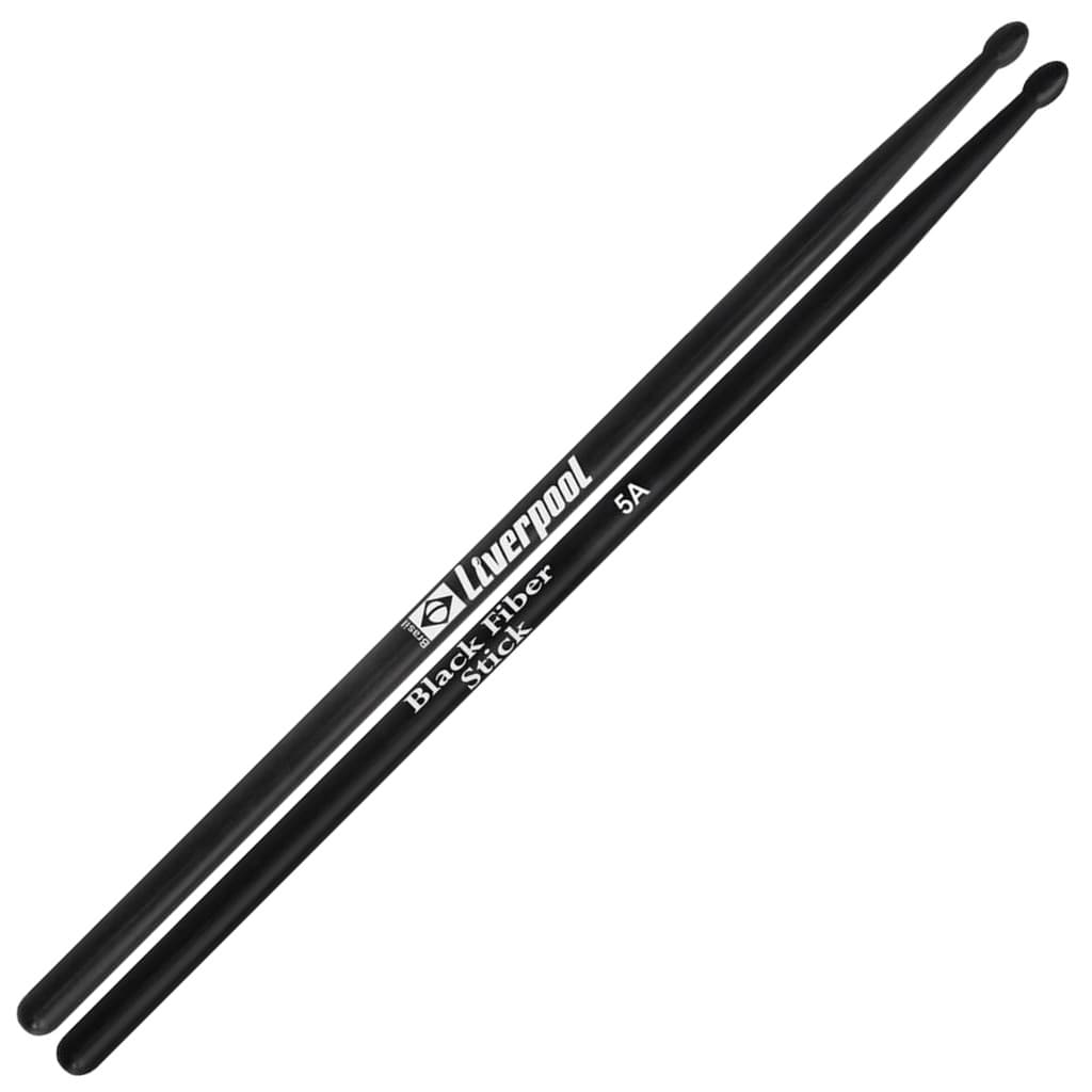 BAQUETA SINTETICA BLACK FIBER STICK 5A PRETA LIVERPOOL