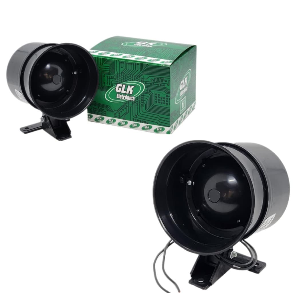 Kit 2 Sirene Para Alarme Residencial Industrial Bivolt 115dB