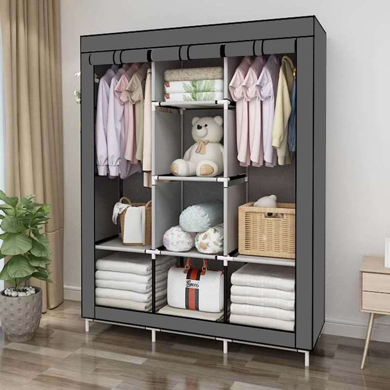 Guarda Roupa Dobrável com 8 Divisões Organizador de Roupas Prático e Resistente,top casa1