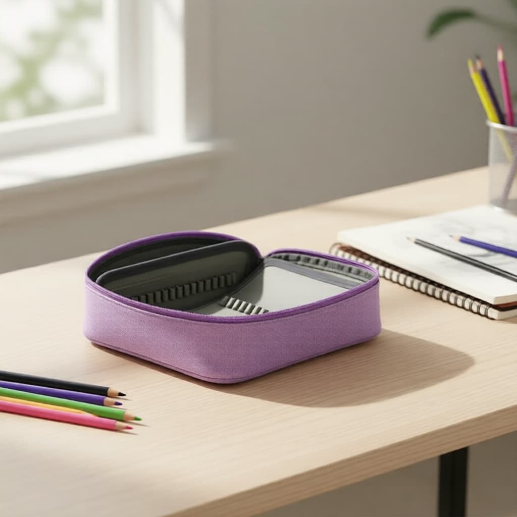 Estojo de Canetas Oxford de 72 Lugares para Artistas: Organizador de Material Escolar com Grande Capacidade e Alça