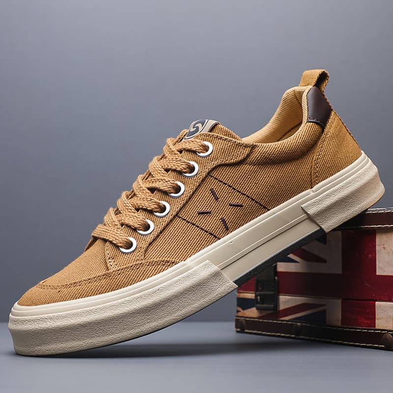 Primavera outono novo estilo sapatos de lona masculinos confortáveis All-Match Retro clássico tênis estudante Casual res