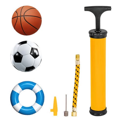 Bomba De Ar Manual Encher Bola Futebol Vôlei Basquete E Boia Sortida Resistente Original Startools