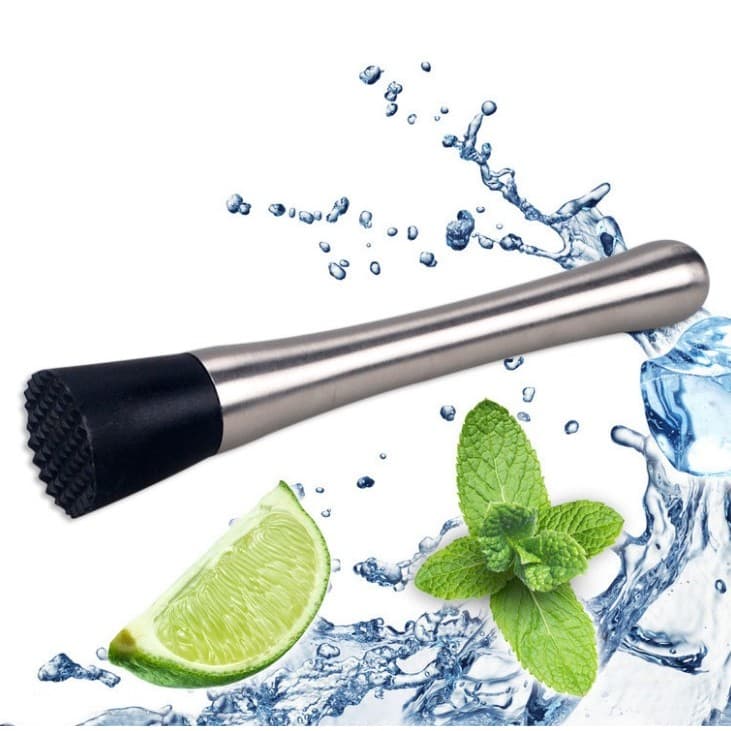 Aço inoxidável esmagado picolé Masher limão hortelã folha esmagado vara Cocktail picolé bartender suco imprensa