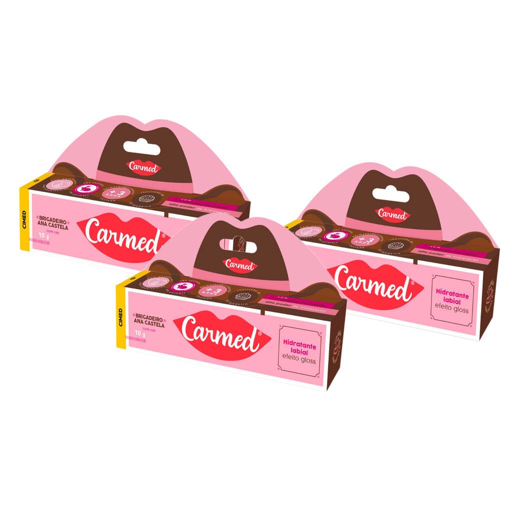 Kit 3 Unidades Carmed Ana Castela Brigadeiro 10g