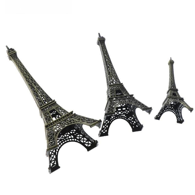 Modelo da Torre Eiffel de Paris, ornamento de mesa, artesanato, souvenir em liga metálica