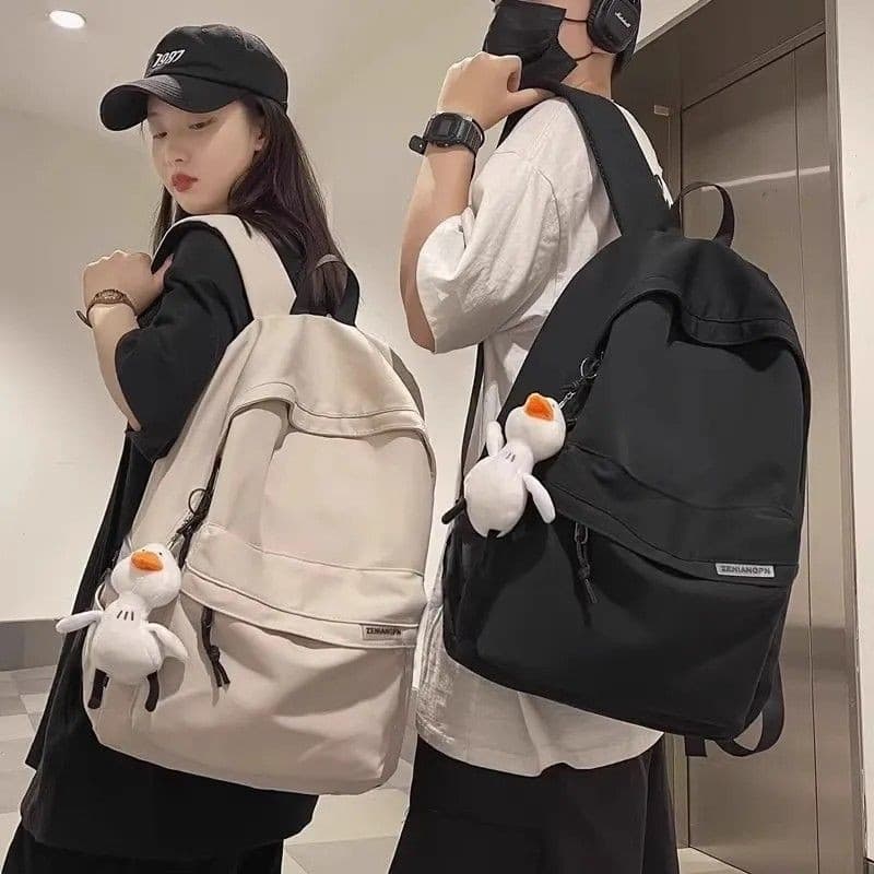 Mochila De Viagem De Grande Capacidade – Design Simples Casual Para Homens E Mulheres Estudantes