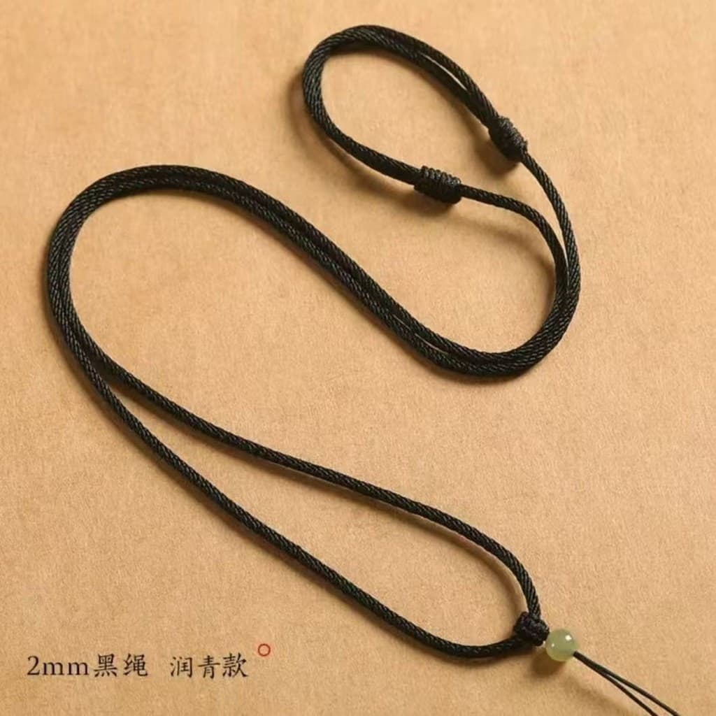 Cordão De Corda Preta Pingente De jade Artesanal De Ouro Para Feito À Mão Homens E Mulheres Colar Tecido De Alta Qualida