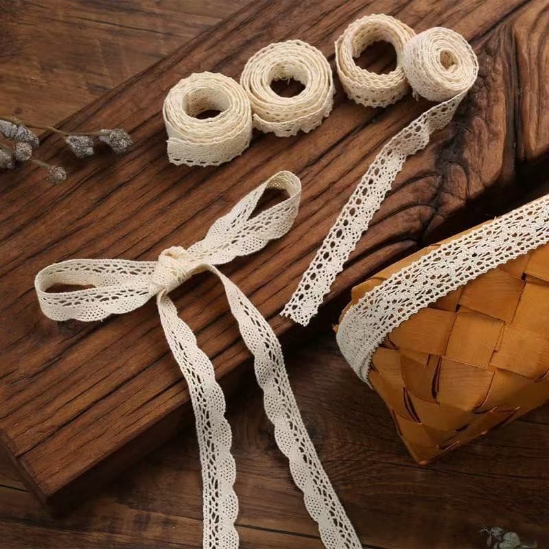 Fornecimento direto da fábrica fio de algodão oco de alta qualidade rolo de renda roupas