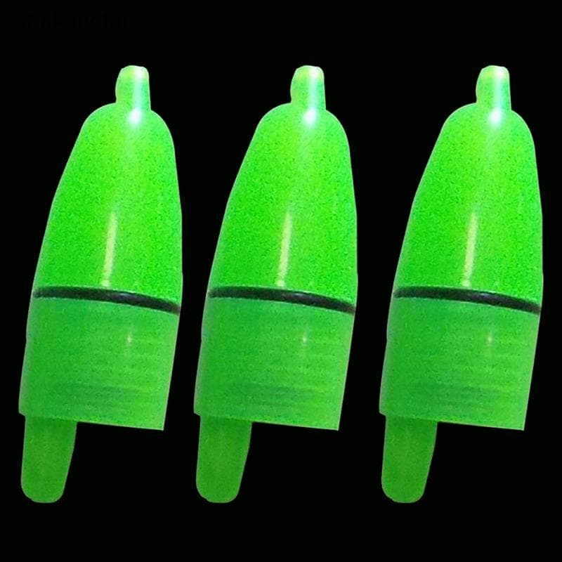 SHBR 10 Pçs/Set Led Luminoso Sinos De Pesca Clipe De Alarme Plástico Noite Vara Ponta Luz Sino Mordida Anel Isca De Peix